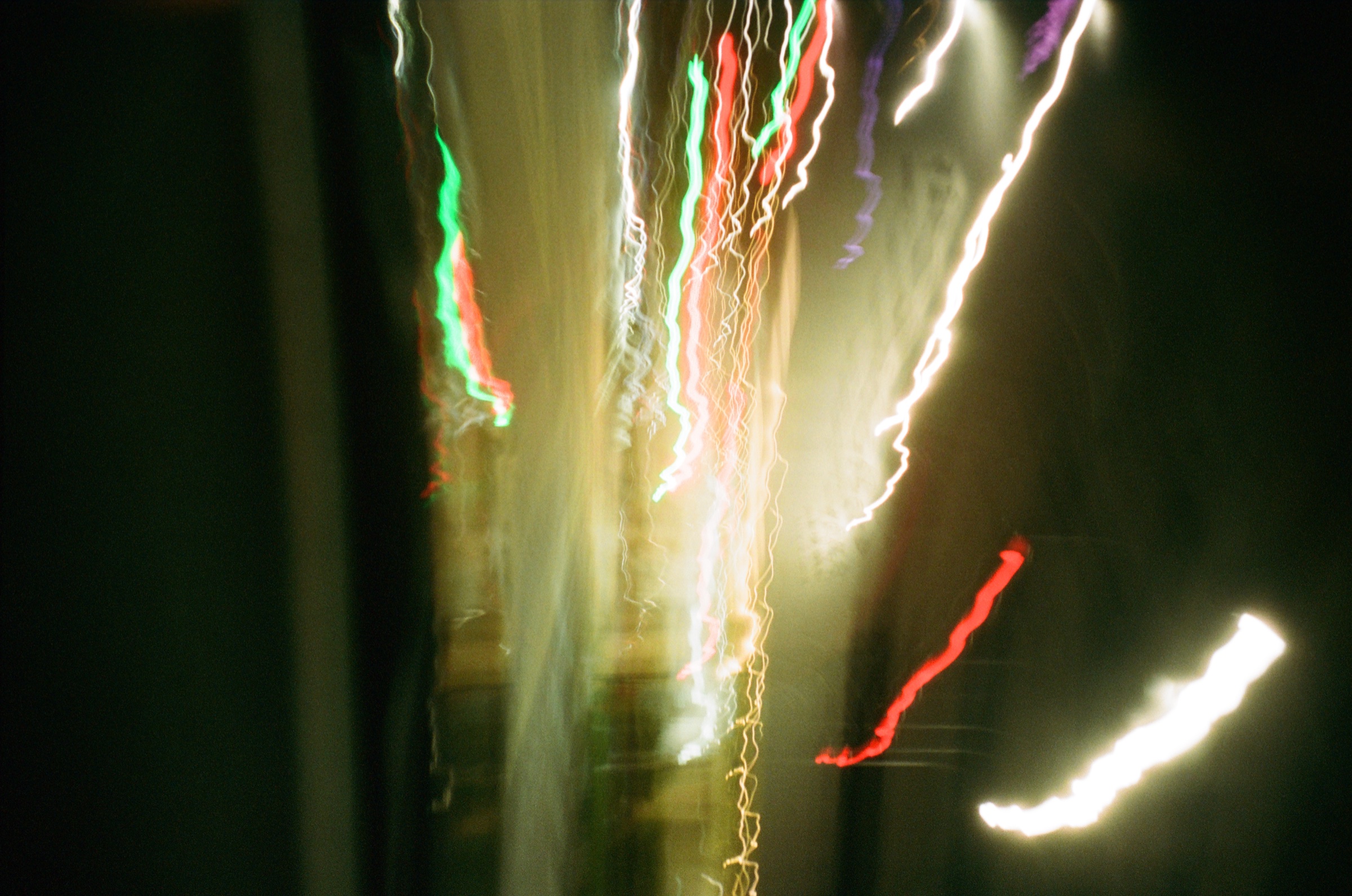 Abstract night street light trails